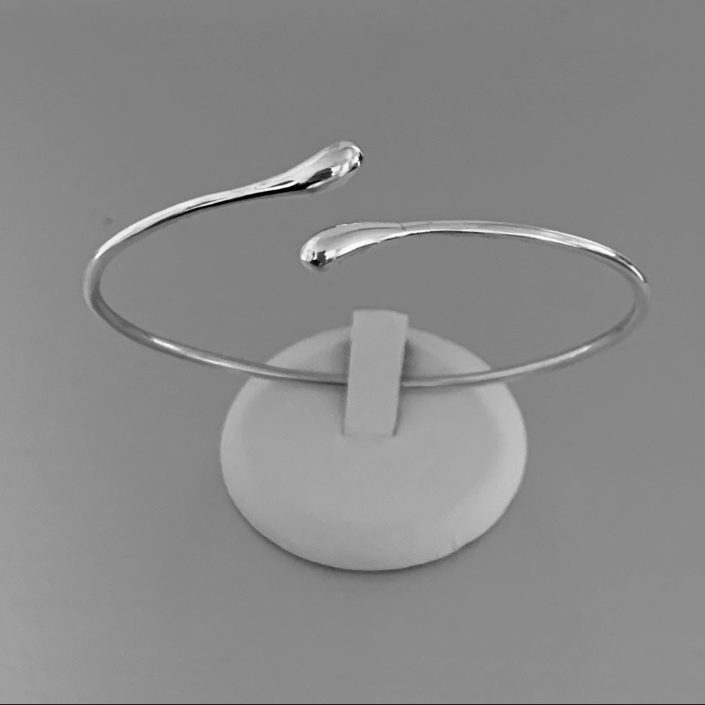 Newsterling Silver Adjustable Bangle Bracelet - image 7